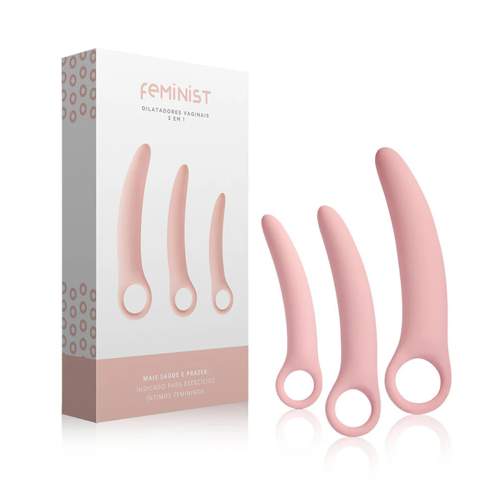 Kit Dilatadores Vaginais 3 em 1 Feminist - 03 unidades