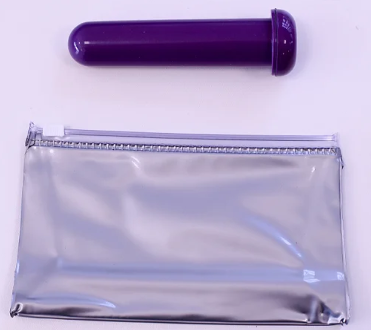 Dilatador vaginal T�rmico Dazz n. 3 Liso Standard roxo [Ponta rendonda]