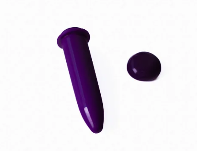 Dilatador vaginal T�rmico Dazz n. 3 Liso Standard Roxo [Ponta c�nica]