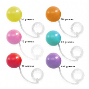 Kit de Bolinhas de Pompoar e Gin�stica �ntima Peridell � 6 bolinhas de 30 a 130g